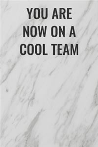 You Are Now On A Cool Team