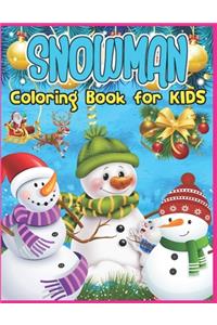 Snowman Coloring Book for Kids