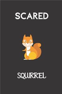 scared squirrel: small lined Squirrel Notebook / Travel Journal to write in (6'' x 9'') 120 pages