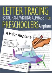 Letter Tracing Book Handwriting Alphabet for Preschoolers Airplane