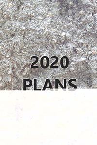 2020 Weekly Planner 2020 Plans Carved Stone Style 134 Pages