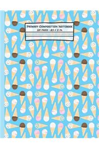 Ice Cream Primary Composition Notebook