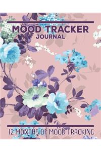 Pink Floral Mood Tracker Journal