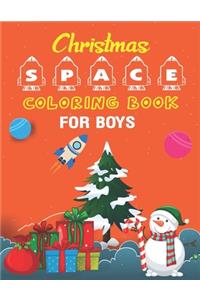 Christmas Space Coloring Book For Boys