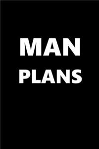 2020 Daily Planner For Men Man Plans White Font Black Design 388 Pages
