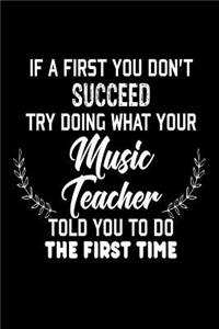 If At First You Don't Succeed... Try Doing What Your Music Teacher Told You To D