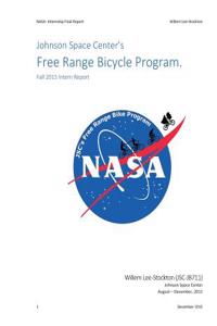 Johnson Space Center's Free Range Bicycle Program.- Fall 2015 Intern Report