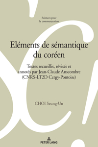 Eléments de Sémantique Du Coréen