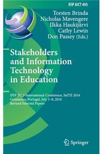 Stakeholders and Information Technology in Education