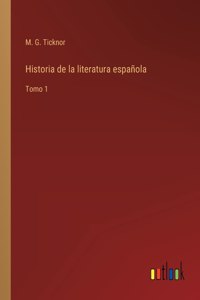 Historia de la literatura española