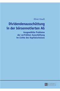 Dividendenausschuettung in der boersennotierten AG