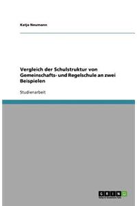 Vergleich der Schulstruktur von Gemeinschafts- und Regelschule an zwei Beispielen