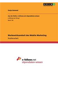 Werbewirksamkeit des Mobile Marketing