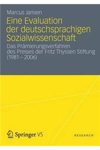 Eine Evaluation der deutschsprachigen Sozialwissenschaft