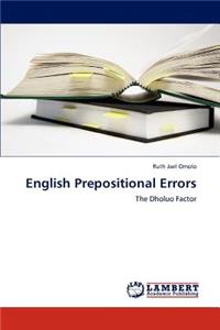 English Prepositional Errors