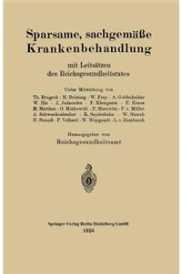 Sparsame, Sachgemäße Krankenbehandlung Mit Leitsätzen Des Reichsgesundheitsrates