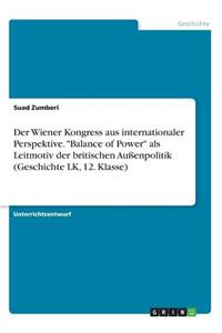 Wiener Kongress aus internationaler Perspektive. 