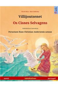 Villijoutsenet - Os Cisnes Selvagens. Kaksikielinen lastenkirja perustuen Hans Christian Andersenin satuun (suomi - portugali)