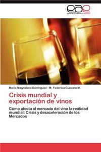 Crisis mundial y exportación de vinos