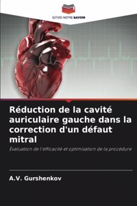 Réduction de la cavité auriculaire gauche dans la correction d'un défaut mitral