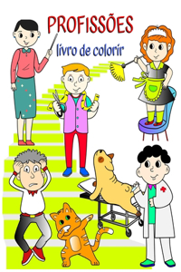 Profissões livro de colorir