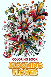 Blooming Flower Coloring Book