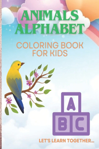 Animals Alphabet. Coloring Book For Kids
