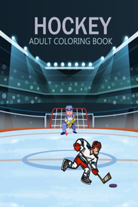 Hockey Adult Coloring Book