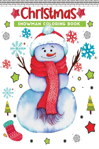 christmas snowman coloring book