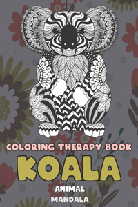 Mandala Coloring Therapy Book - Animal - Koala