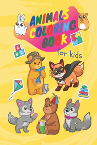 Animals coloring book for kids