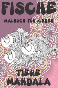 Malbuch für Kinder - Mandala - Tiere - Fische