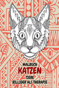 Malbuch - Billiger als Therapie - Tiere - Katzen