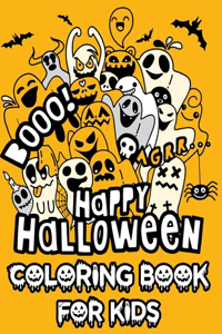 Happy Halloween Coloring Book For Kids