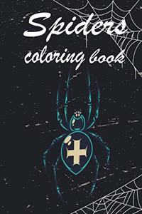 Spiders coloring book