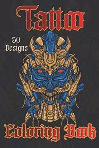 Tattoo Coloring Book for Adults