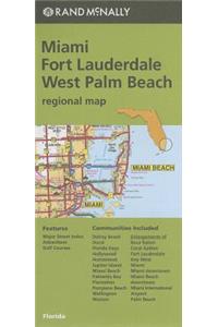 Rand McNally: Miami/Fort Lauderdale/West Palm Beach Regional Map