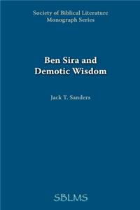 Ben Sira and Demotic Wisdom