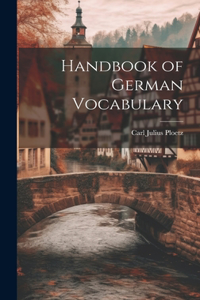 Handbook of German Vocabulary