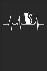 Cat Heartbeat Cat Notebook - Gift for Cat Lovers - Cats Journal