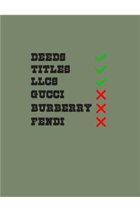 Deeds, Titles, LLCs