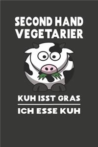 Second Hand Vegetarier - Kuh isst Gras - Ich esse Kuh