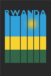 Retro Rwanda Planner - Rwandan Flag Diary - Vintage Rwanda Notebook - Rwanda Travel Journal