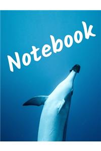 Dolphin Notebook: Notebook/Journal with Dolphin Theme to Write In, With 120 Pages, College Ruled Line Paper 7.44x 9.69 Size