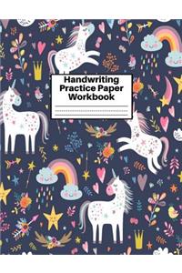 Handwriting Practice Paper Workbook