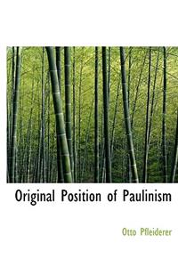 Original Position of Paulinism