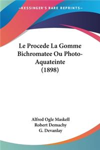 Procede La Gomme Bichromatee Ou Photo-Aquateinte (1898)