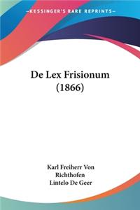De Lex Frisionum (1866)