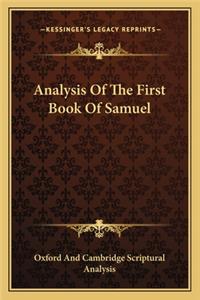 Analysis Of The First Book Of Samuel