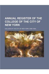Annual Register of the College of the City of New York
